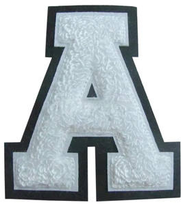 Nouveau Patch en Chenille Écologique Brodé en Feutre avec Lettres de l'Alphabet Américain pour Blouson Universitaire - À Coudre sur <span class=keywords><strong>les</strong></span> Chapeaux - Product Image 1