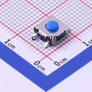 UK-B02130-G3.5-250 Tactile Switch SMD-4P,6.2x6.2mm Switch Single Pole Single Throw Round Button 2.5N Vertical Mount - Product Image 1