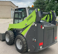 Chargeuse compacte robuste avec godet de 0,44 m³ et cabine panoramique ZS090V pour chantier, agriculture et déneigement