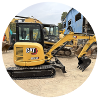 Nouvelle arrivée : Mini-excavatrice Caterpillar 303.5 d'occasion à vendre, peinture d'origine, sans rouille, homologuée CE, livraison rapide, en stock