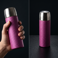 Bouteille d'eau légère et portable, de qualité alimentaire, inodore, à double paroi, isolée sous vide, pour les trajets quotidiens