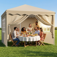 Tente moustiquaire étanche en tissu Oxford 420D, type étendu, monocouche, protection UV, pliable, pour exposition extérieure, grand espace