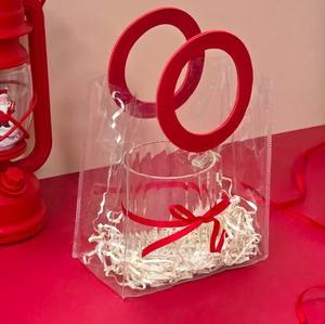 Bolso de Mano Transparente de PVC con Asa Redonda, Moderno y Elegante - Product Image 5