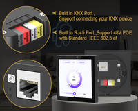 [Augmentation des commandes] Interrupteur mural tactile KNX 4 pouces, Contrôleur domotique, Système de maison intelligente KNX, Affichage