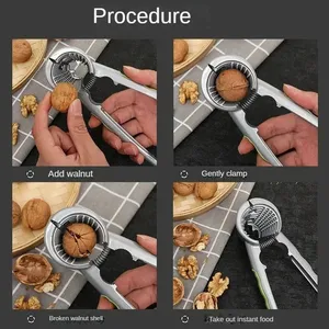 Kitchen Tool Walnut Clip Funnel Shaped Double Mouth Nut Clip Nutcracker Sheller Clip <b>Clamp</b> Plier Walnut Forceps Opening Tool - Product Image 6