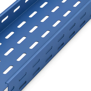 Goulotte de câblage ventilée en <span class=keywords><strong>acier</strong></span> prégalvanisé perforé pour projets de câblage commerciaux et de construction - Product Image 2