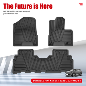 Alfombrilla de Coche 3D TPE MIPI de Alta Calidad, Impermeable, Antipolvo, Juego Completo, Antideslizante, para <span class=keywords><strong>Kia</strong></span> EV5 2023-2025, Volante a la Derecha, EV - Product Image 2