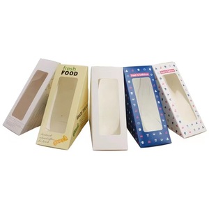 Caja Triangular para Empacar Sándwiches, Papel Artístico con Ventana, Cartón de Grado Alimenticio con Revestimiento Plástico para Empacar Productos de Panadería y Bocadillos - Product Image 3