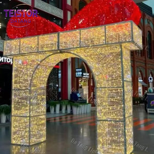 2D 3D Christmas Gift Box Motif Light Outdoor Street Decoration for Holiday Landscape Display Projects - Product Image 6