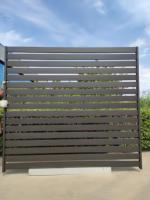 Clôture en aluminium à barres verticales de 6 pieds, traitée thermiquement, haute, antivol, écologique, résistante aux intempéries, design moderne – Offre Spéciale
