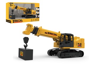 Popolare Giocattolo da Costruzione Realistico 1:16 con Inerzia, Escavatore a Quattro Ruote, Bulldozer, Gru Cingolata con Luci e Suoni, Veicolo di Simulazione - Product Image 2