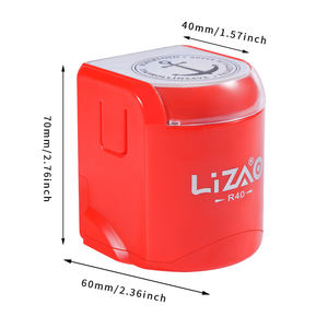 <span class=keywords><strong>Tampon</strong></span> encreur <span class=keywords><strong>personnalisé</strong></span> LIZAOSTAMP en plastique, gravure anglaise, signature et <span class=keywords><strong>adresse</strong></span> personnalisées, noir/vert, gravure claire pour bureau - Product Image 3