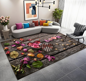 Thiết Kế Hình Học Pha Lê Nhung Thân Thiện Với Môi Không-Trượt Có Thể Giặt Hiện Đại Thảm Thảm Cho Phòng Khách Và Phòng Ngủ Khu Vực Thảm - Product Image 3