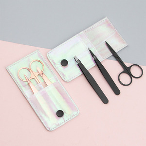 Custom Logo Black Anti Static Slanted Eyebrow Eyelash Tweezers Stainless Steel Brow Hair <b>Removal</b> <b>Tool</b> - Product Image 3