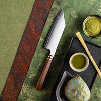 Couteau de cuisine professionnel Bunka à 3 couches, cœur de coupe ZDP189, 5,5 pouces, couteaux Bunka japonais avec manche en bois d'Afrique Mkuruti