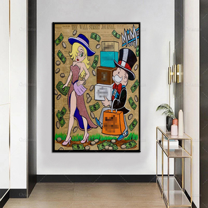 Affiches et impressions murales en toile polyester écologiques, imperméables, sur mesure, style graffiti, pour la décoration intérieure - Product Image 3