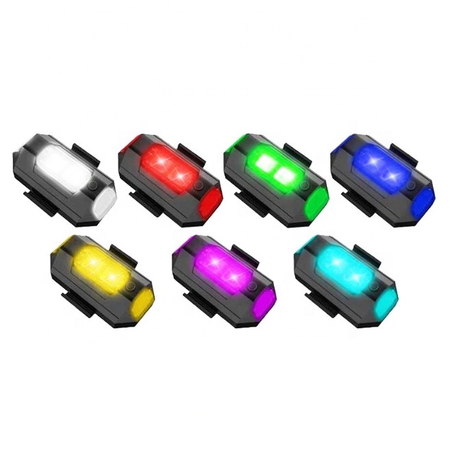 LED Anti-collision Warning Light Mini Signal Light Drone with Strobe Light 7 Colors Turn Signal Indicator Motorcycle