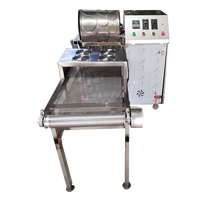 Machine automatique électrique à chauffage au gaz pour la cuisson continue de Mille Crêpes, Rouleaux de Printemps, Rouleaux d'œufs, Kulia Kulit, Lumpia, avec moteur en SUS304 et grande capacité pour la production de feuilles de pâte