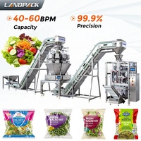 Machine d'emballage et de pesage VFFS pour salade de légumes verts surgelés, capacité 180-500g