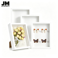 Cadre en Bois MDF Personnalisé en Gros 8x8 8x10 10x10 12x12 Pouces A4 A3 - Boîte à Ombre pour Affichage Mural & Fleurs Séchées