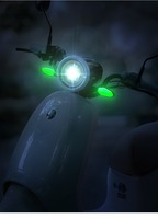 Luz de Advertencia LED de Alta Luminosidad para Motocicleta, Luz Decorativa de Proyección para el Suelo, para Vehículos Eléctricos
