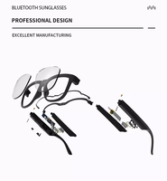 Nouvelles Lunettes Audio Intelligentes 2024 TWS Écouteurs Sans Fil Mains Libres Lunettes de Soleil UV400 Homme Femme Haut-parleur MASS GS01