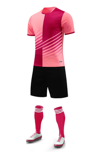 เสื้อฟุตบอลสีส้ม<span class=keywords><strong>สีชมพู</strong></span>สีฟ้าสีดำชุดเสื้อผ้าสำหรับเด็กและผู้ใหญ่<span class=keywords><strong>ชุด</strong></span><span class=keywords><strong>ฟุตบอล</strong></span>ดีไซน์ภาพชุดออกกำลังกายล่าสุด - Product Image 4