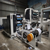 Machine d'impression d'étiquettes flexo en film plastique 2 couleurs IR/UV 320 de haute qualité