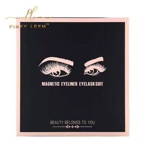 Vente en gros de cils magnétiques à marque privée, colle, eye-liner, 3 paires, kit de cils magnétiques naturels, faux cils en vison 3D magnétiques - Product Image 6