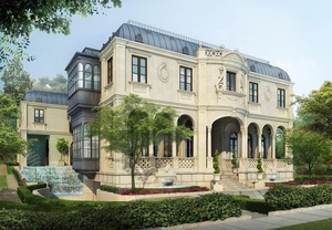 Villa de luxe moderne en travertin, revêtement mural en pierre naturelle polie, solution complète pour l'extérieur et l'intérieur, fournisseur d'usine sur mesure - Product Image 2