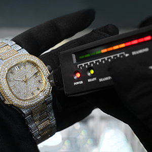 Montre mécanique de luxe de marque, testée au diamant, style hip-hop, entièrement sertie de moissanite VVS, ODM - Product Image 6