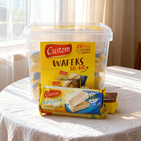 Nouveauté Boîte d'emballage transparente écologique pour bonbons, biscuits, snacks, pâtisserie, boîte de rangement carrée avec boucle de sécurité
