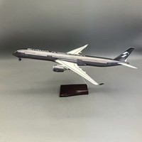 Nouveauté : Maquette d'avion en résine à l'échelle 1:157, 47 cm, A350-1000 Starlux Airline, couleur argent, avec LED clignotantes