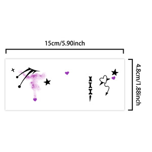 Halloween Temporary <strong>Tattoos</strong> Sticker Halloween Creepy Clown Comical <strong>Joker</strong> Dark Halloween Makeup Waterproof <strong>Tattoo</strong> for Face Arm - Product Image 2