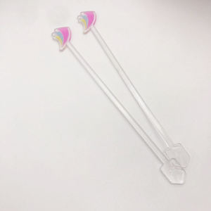 Harga pabrik kustom plastik nanas minum pengaduk kopi koktail - Product Image 4