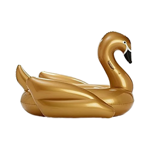 Trắng Vàng Thiên Nga Inflatable Ride-On Cho Trẻ Em Bơi Với Phong Cách Khổng Lồ Rideable <span class=keywords><strong>Float</strong></span> Đồ Chơi Cho Hồ Bơi - Product Image 1