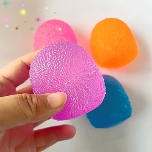 Juguetes Sensoriales Antiestrés Luminosos, Juguetes Blandos para Aliviar el Estrés, Cubos de Hielo Coloridos con Purpurina, Bolas Antiestrés Divertidas para Niños - Product Image 1