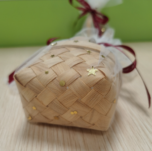 Nouveau <span class=keywords><strong>panier</strong></span>-cadeau en bambou de copeaux de bois <span class=keywords><strong>panier</strong></span>-cadeau d'invité de mariage de petite taille pour la boîte de <span class=keywords><strong>sucre</strong></span> de Table cosmétique de bonbons - Product Image 6