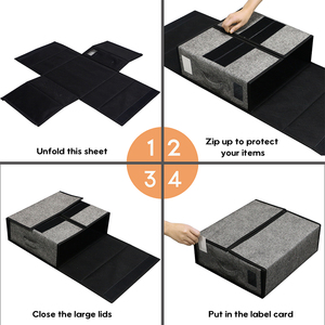Premium Sturdy Closet Organizer <strong>Cube</strong> <strong>Storage</strong> Bin Duvet Covers Sheet Organizers and <strong>Storage</strong> <strong>4</strong> Pack - Product Image 3