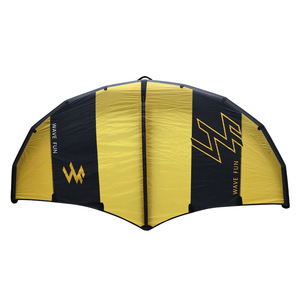 Voile gonflable en V pour planche à voile, SUP et kitesurf, jaune + noir, édition personnalisée, équipement aquatique pour loisirs - Product Image 2