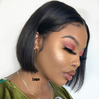 Perruque Courte Bouclée Bob Femme 2025 avec Raie Latérale, Volumineuse et Naturelle, Anti-Chute, Sans Nœuds, Douce et Brillante – Vente en Gros