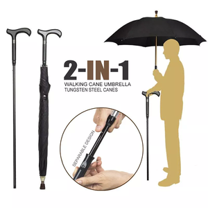 <span class=keywords><strong>Parapluie</strong></span> <span class=keywords><strong>canne</strong></span> à pied transparente et droite, sécurité, avec led, pour ancien <span class=keywords><strong>homme</strong></span>, protection de pluie - Product Image 2