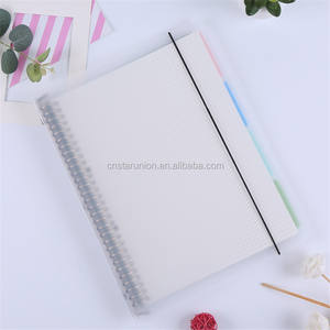 Bloc-notes à feuilles mobiles A4/A5/B5, couverture transparente en plastique PVC givré imperméable pour Journal intime, Promotion de Style tendance - Product Image 3