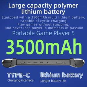 SF3500 คอนโซลเกมพกพาแบบดั้งเดิม 5 นิ้วเครื่องเล่นเกมพกพา FHD รองรับทีวี 64GB 20000 เกมคลาสสิกของขวัญสำหรับเด็ก - Product Image 2