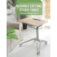 Table portative réglable d'ordinateur portable de bureau debout réglable en hauteur de levage pneumatique