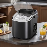 Machine à glaçons automatique de comptoir, rapide, pour glaçons en forme de balle, avec service personnalisé pour la maison, la cuisine et les fêtes