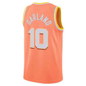 克利夫兰男子 #10达里乌斯·加兰篮球衫刺绣衬衫城市运动服标志缝制制服加夏季尺码 - Product Image 6