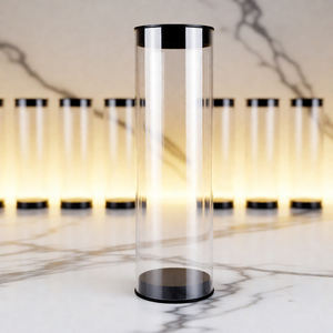 หลอดใสทรงกลมพลาสติก PC และอะคริลิคสำหรับบรรจุภัณฑ์ของขวัญ ขนาดปรับแต่งได้ พิมพ์ลายได้ - Product Image 4