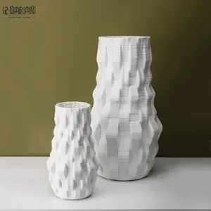 Super Suppliers 3D Printed Ceramic Vases for Wedding Center Piece