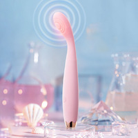 Groothandel Roze AV Wand Massager 10 Frequenties G-Spot Vibrator USB Aangedreven Vinger Clitoris Tepel Stimulator voor Vrouwen Dropshipping